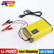 12V 6A Motorcycle Battery Charger Lead Acid Storage Battery Charger US Plug