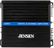 JENSEN JA2CH Class-D 2-Channel Car Audio Amplifier | Motorcycle, ATV/UTV, Golf Cart Audio | 600 Watts Peak Power | Efficient Compact Design | Bridegeable