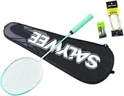 LeeQinersw Badminton Racket Set Featuring Carbon Fiber Racket and Shuttlecocks for Beginners