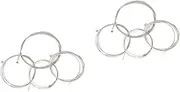 SUPVOX 2sets Steel Bass Strings Set for Bass Guitar (2.5mm/2mm/1.4mm/1mm) Made of Steel Individual Packaging 4pcs*2