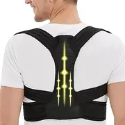 Back Straightener Posture Corrector - Adjustable Back Brace Upper Lower Posture Corrector,Relief Neck Support Lumbar Shoulder Straightener for Men & Women