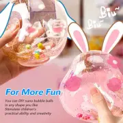 (Green)Nano Tape Bubble Kit With Straws And Decorative Fillings DIY Double DS