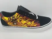 VANS Old Skool Samurai Rising Black/ True White Shoes Men 9.5/ Women 11