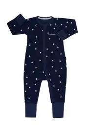 [Bonds] Bonds Toddler Poodlette Zip Cotton Wondersuit in Star Shine Black Sea Size: 18-24 Months 18-24 Months Star Shine Black Sea