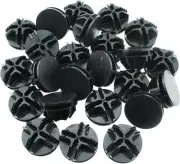 TAODAN 24PCS Plastic Storage Cube Connector Wire Grid Black
