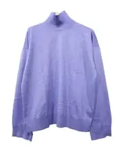 Light Wool Turtleneck S,M Blue