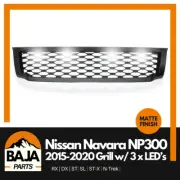 Nissan Navara D23 2015-2020 NP300 Grille with 4 x LEDs D23