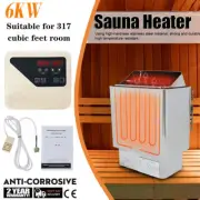 6KW Electric Sauna Heater SPA For Bath Shower Dry Stainless Steel Stove 220-240V