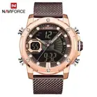 NAVIFORCE Men Sport LED Watch Chronograph Wristwatch Gift Male Digital Stopwatch