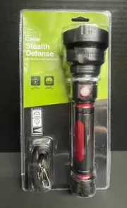 Q-Beam Stealth Defense High 1400 Lumens, 1500 ft, LED Flashlight, Rechargeable