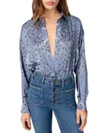 Maje Flowing Printed Shirt