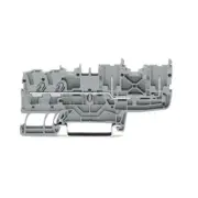 A●10pcs WAGO 2022-1401 ​2-Conductor/2-Pin Carrier Terminal Block 2,5mm² Gray New