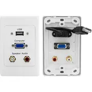 PRO2 CLIPSAL WALL PLATE-VGA USB STEREO AUDIO PRO1279
