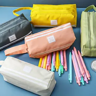帆布筆袋 簡約帆布筆袋 鉛筆袋 簡約 鉛筆盒 鉛筆袋 文具收納