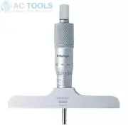 Mitutoyo Depth Micrometer - Metric - 101.6mm Base (0mm - 25mm) 128-102 Genuine