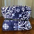 NWT Vera Bradley XL Throw Blanket Steel Blue Medallion