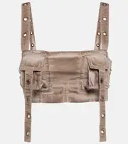 [Blumarine] Blumarine Denim crop top AU 4 grey