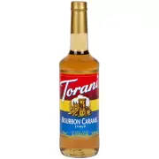Torani Bourbon Caramel Flavoring Syrup 750 mL Glass Bottle 880360111