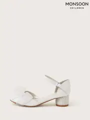 Monsoon Natural Pearl Bow Two Part Heels (AY9408) | $65 - $74