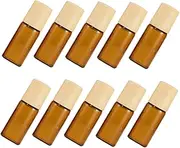 SHERCHPRY 10Pcs Glass Roller Bottles with Grain Caps Essential Oil Roller Bottles for Fragrance Perfumes and Oils for Travel and Blends