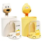 Toothbrush Cup Holders for Kids Secure Suction Wall Attachments Toothbrush Rack