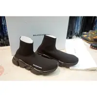 在飛比找蝦皮購物優惠-二手 BALENCIAGA Knit Sock 女鞋 全黑 