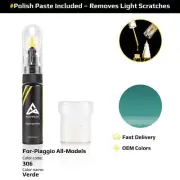 Touch Up Paint For Piaggio All Models 306 Verde With Polish Paste
