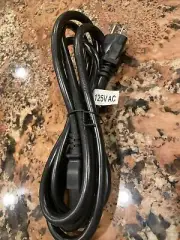 6’ 3-Prong Trapezoid Computer Power Cord Universal PC Cable Standard Wire, 15amp