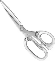 Acrylic Scissors 9-Inch，Clear Acrylic Handle & Silver Stainless Steel Scissors f