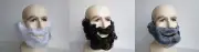 ADULT CHARACTER COSTUME BEARD MUSTACHE SET BIBLICAL JESUS ALAN SANTA ABRAMHAM