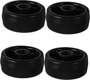 Holibanna 4pcs Fitness Equipment Roller Running Equipment Roller Exercise Roller Universal Roller Wheel Weight Lifting Pulley Treadmill Replacement Wheel Plastic Treadmill Wheel Pa Black