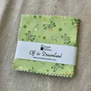 Off to Dreamland for Exclusively Quilters Precut Fabric Quilting Charm OOP