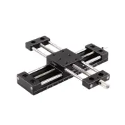 XY Axis Manual Stage Sliding Table Adjust Platform Aluminium Guide 20mm-80mm