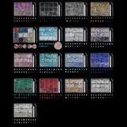 12 Grids Flat Back Crystal Rhinestones Nails Decoration