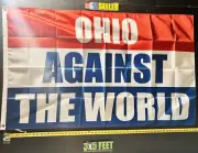 Ohio State Flag FREE SHIPPING a Against The World B Beer Dorm Room Sign USA 3x5'