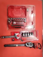 Craftsman Lot! Ratchet, Socket Set, Adj Wrench, Bolt Remover