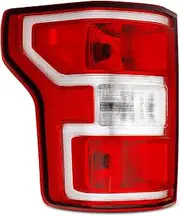 Tail Light Rear Lamp Fit For 18 19 20 2018 2019 2020 Ford F150 F-150 With Bulbs And Harness (Chrome Trim - L)