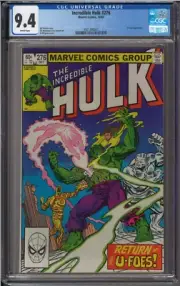 Incredible Hulk #276 CGC 9.4 White Pages U-Foes app