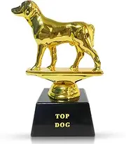 Vaulted Skulls & Co Top Dog Trophy, Greatest of All Time Trophy, Laser Engraved Recognition, Sports Trophy, Pet Trophy, Office Trophy (Similar to Goat Trophy) Size 3"