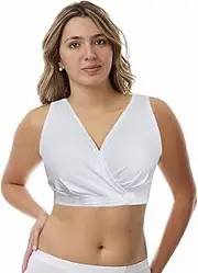 [Underworks] Arthritis Bra with Hook and Loop Closure - Sleep Leisure Breastfeeding Bra