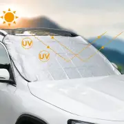 Car Window Windscreen Cover Magnetic Ice Frost Shield Snow Protector Sun Shade (for: Fiat)
