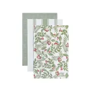 Christmas Sprig Tea Towel - Pack of 3