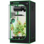 Grow Tent 60x60x120CM Reflective Mylar Room Indoor Plant Grow System
