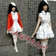 1:6 Red Coat White Dress Socks Hat Clothes For 12" Female clothing Figure