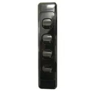 10 x 4 Gang - Architrave Switch - Black