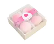 4Pcs Makeup Sponge Foundation Blending Beauty Sponge Dry And Wet Use For Powder Cream And Liquid