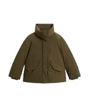 Luxury Cocoon jacket dark green