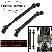 2PCS Metal Universal Drive Shafts for 1/10 RC Crawler Car Axial SCX10 RC4WD D90