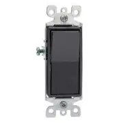 (10 pc) NEW Decorator Switches 3-Way 15A BLACK Three Way Decora Style Switch
