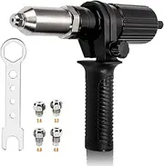 Riveting Machine Electric Rivet Gun Adapter Kit,Detachable Rivet Gun Drill Adapter,for Cordless Drill Electrical Nut Riveting Riveter Insert Tool